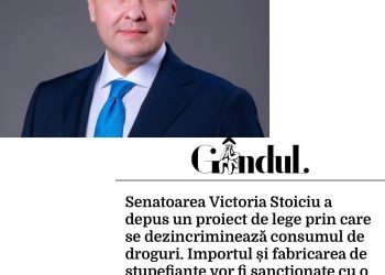 „CU DROGURILE NU NEGOCIEM!” Corneliu Ștefan, poziție fermă împotriva dezincriminării consumului